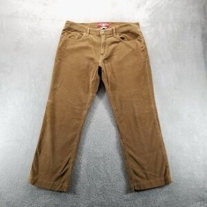 Lucky Brand Pants Mens 36x32 Brown 221 Straight Corduroy Mid Rise Twill